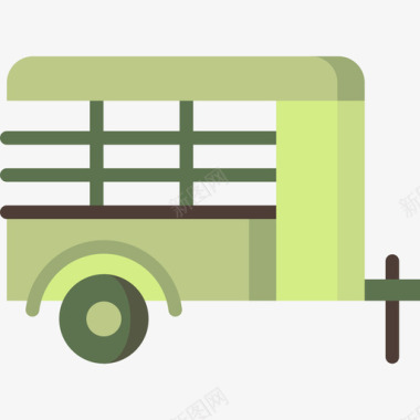 拖车农用6平板图标图标