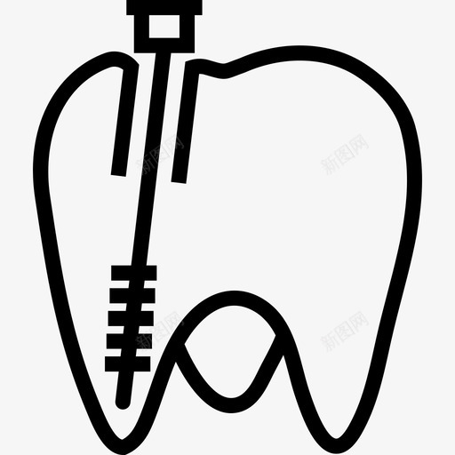 牙齿医疗器械2线性图标svg_新图网 https://ixintu.com 医疗器械2 牙齿 线性