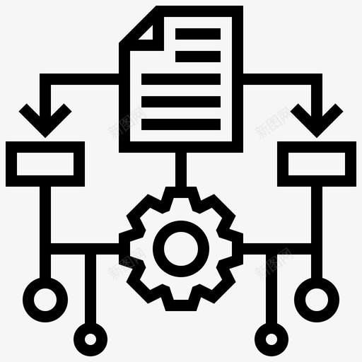 算法应用数据图标svg_新图网 https://ixintu.com 应用 数据 算法 编程 编程线