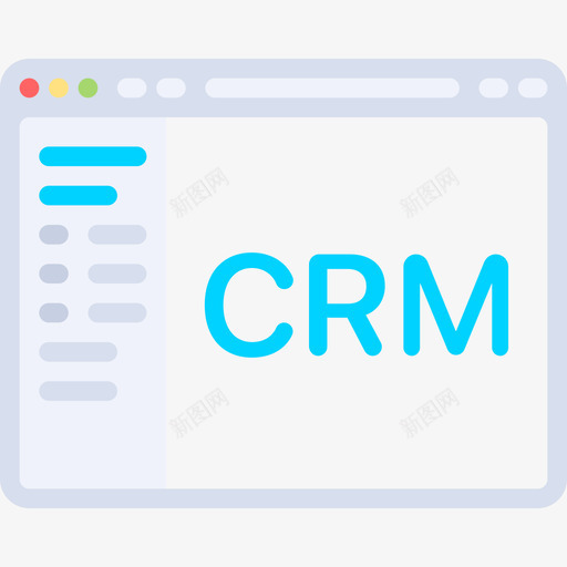 CRM管理2扁平图标svg_新图网 https://ixintu.com CRM 扁平 管理2