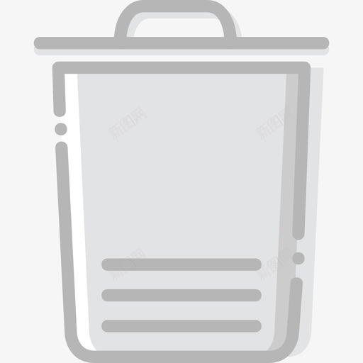 垃圾桶必需品2线性颜色图标svg_新图网 https://ixintu.com 垃圾桶 必需品2 线性颜色