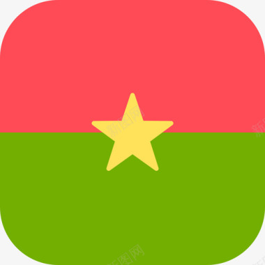 布基纳法索国际国旗3圆形方形图标图标