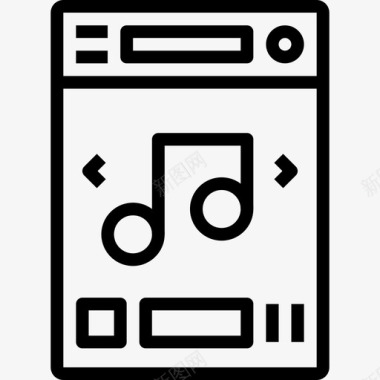 移动应用程序音乐歌曲图标图标