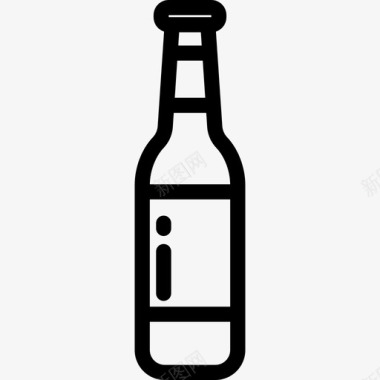 啤酒食品和餐厅直系图标图标