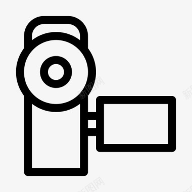 摄像机手持摄像头录音图标图标