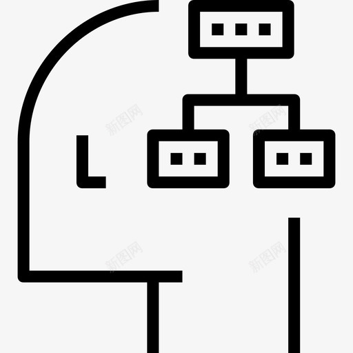 计划人类的头脑线性的图标svg_新图网 https://ixintu.com 人类的头脑 线性的 计划