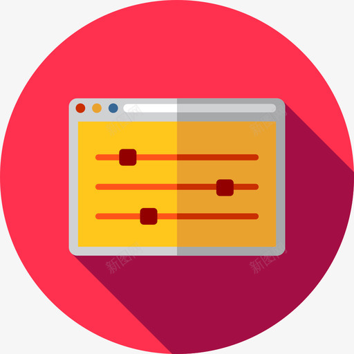 滑块网页4平面图标svg_新图网 https://ixintu.com 平面 滑块 网页设计4