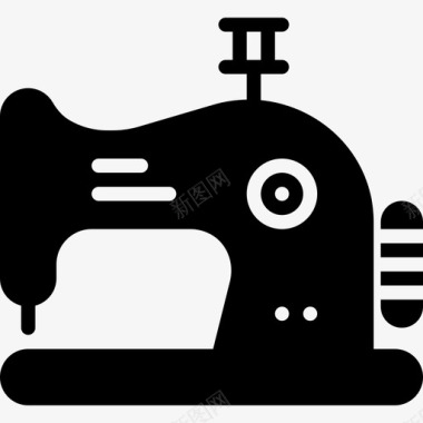 缝纫机缝纫5填充图标图标