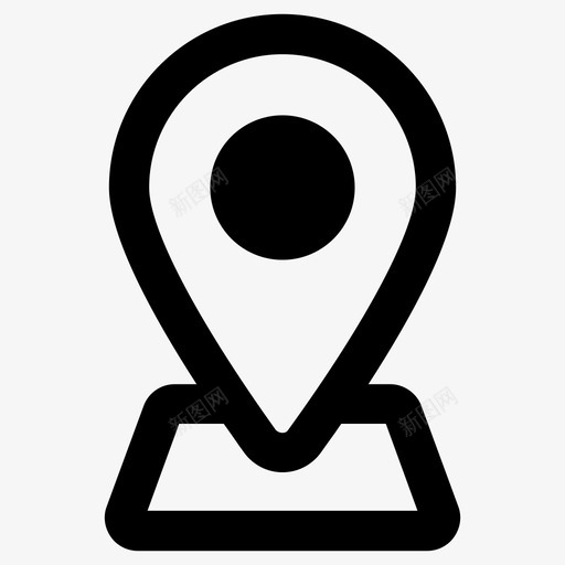 目的地gps位置图标svg_新图网 https://ixintu.com gps pin 位置 地图 目的地