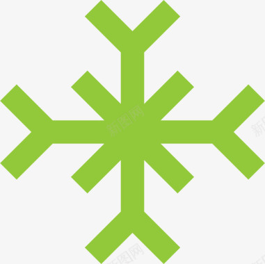 冬天雪花图标图标