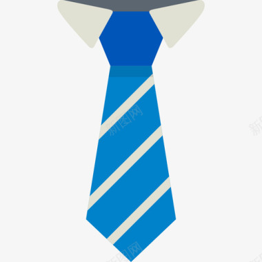 领带商务元素5扁平图标图标
