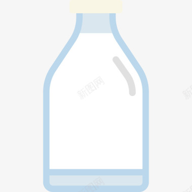 牛奶咖啡店8公寓图标图标