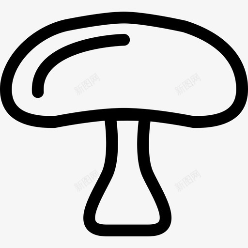 蘑菇饮料和食物收集直线型图标svg_新图网 https://ixintu.com 直线型 蘑菇 饮料和食物收集