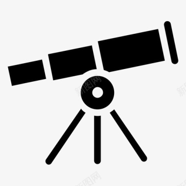 望远镜天文学天文馆图标图标