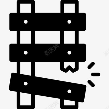 梯子结构2填充图标图标