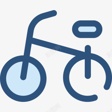 自行车室外5蓝色图标图标