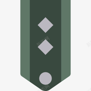 V形军徽扁平图标图标