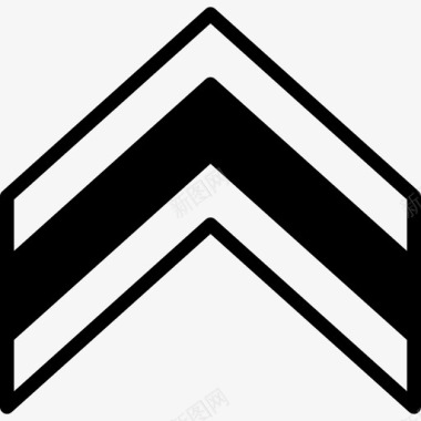 雪佛龙陆军徽章3填充图标图标