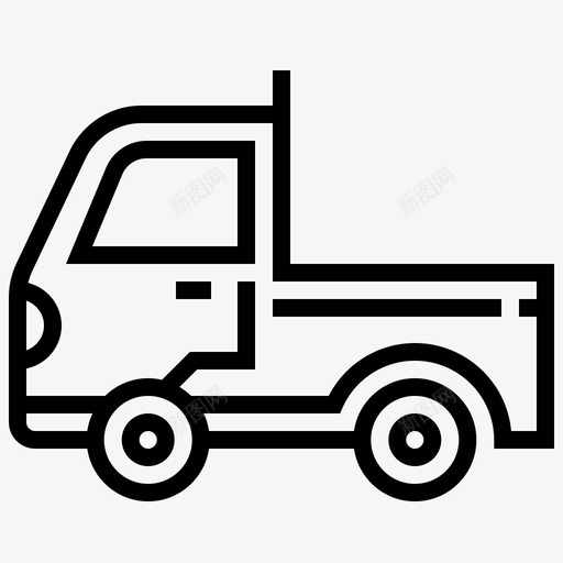 小型卡车汽车运输图标svg_新图网 https://ixintu.com 小型卡车 汽车 运输 运输线路