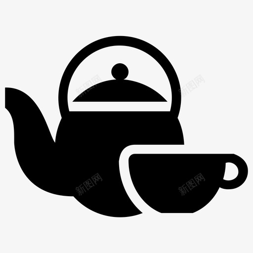 凉茶天然茶减肥图标svg_新图网 https://ixintu.com 凉茶 减肥 天然茶 按摩符号图标