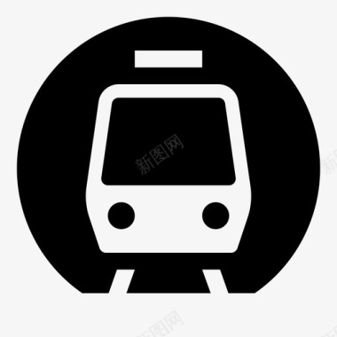 地铁火车公共交通图标图标