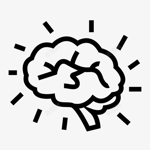 大脑想法智力图标svg_新图网 https://ixintu.com 大脑 学校2 思考 想法 智力