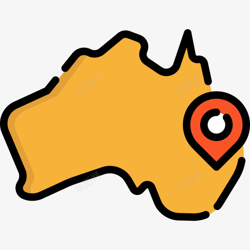澳大利亚澳大利亚4线性颜色图标svg_新图网 https://ixintu.com 澳大利亚 澳大利亚4 线性颜色