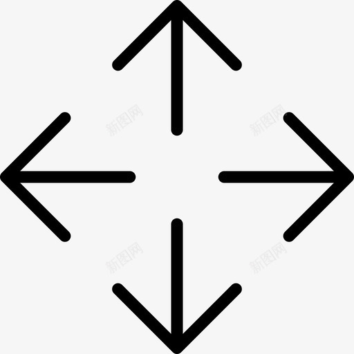 移动箭头设置直线图标svg_新图网 https://ixintu.com 直线 移动 箭头设置