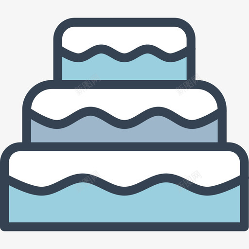 蛋糕美味2原色图标svg_新图网 https://ixintu.com 原色 美味2 蛋糕