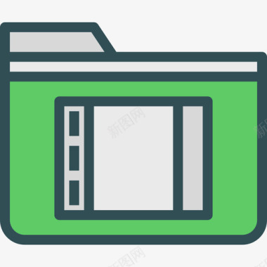 文件夹格式2线性颜色图标图标