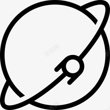 行星空间和科学线性的图标图标