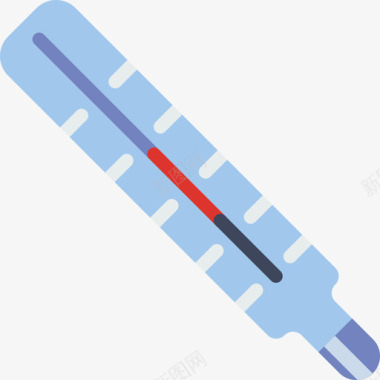体温计医疗保险扁平图标图标