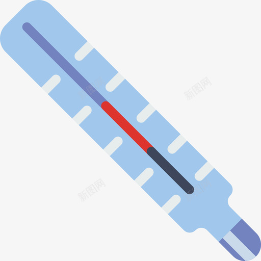 体温计医疗保险扁平图标svg_新图网 https://ixintu.com 体温计 医疗保险 扁平