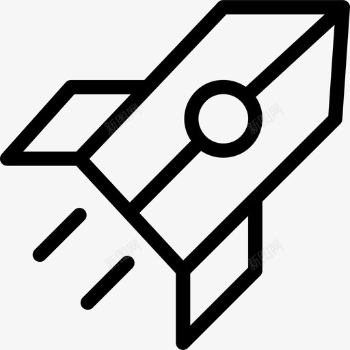 火箭运输汇编线性图标svg_新图网 https://ixintu.com 火箭 线性 运输汇编
