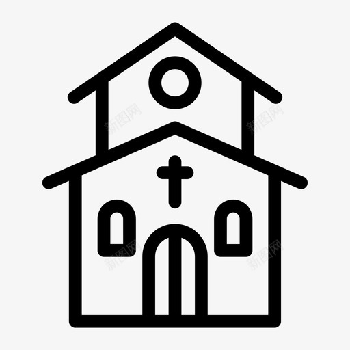 churchsvg_新图网 https://ixintu.com church