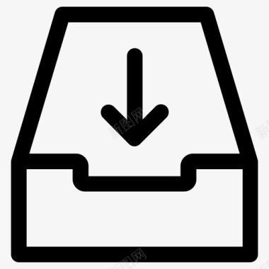 收件箱存档邮箱图标图标