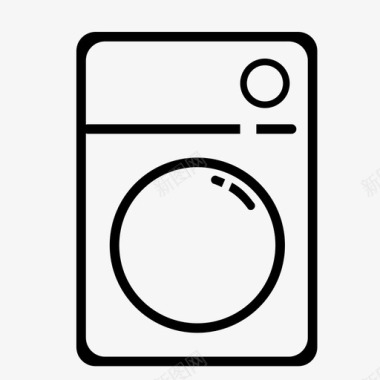 洗衣机清洁剂家用图标图标