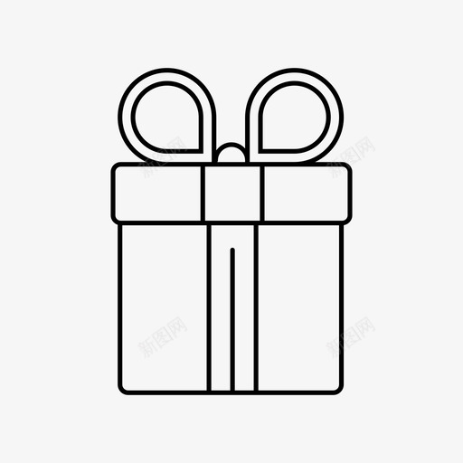 礼品盒蕾丝礼物图标svg_新图网 https://ixintu.com 惊喜 礼品盒 礼物 蕾丝