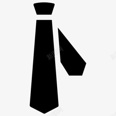 领带商务连衣裙图标图标