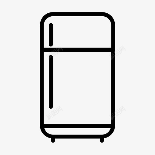 冰箱冷柜电子图标svg_新图网 https://ixintu.com 冰箱 冷柜 厨房 厨房轮廓图标集 家用电器 电子