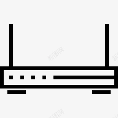 Wifi技术设备2线性图标图标