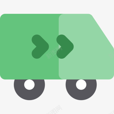卡车电子商务2扁平图标图标