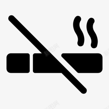 无烟香烟禁止图标图标