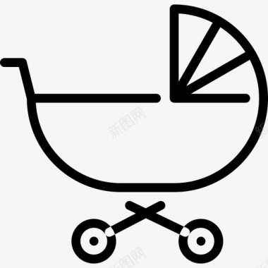 婴儿推车家庭2直系图标图标