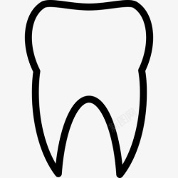 直齿牙齿医用2直齿图标高清图片