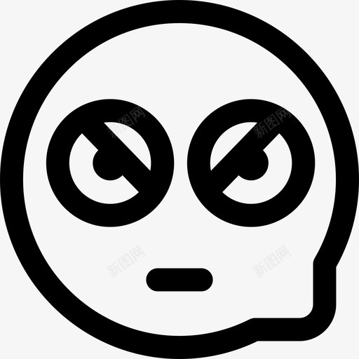 生气聊天发短信图标svg_新图网 https://ixintu.com 发短信 生气 直截了当 聊天
