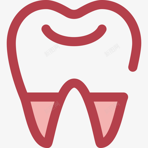 牙医健康和医疗7红色图标svg_新图网 https://ixintu.com 健康和医疗7 牙医 红色