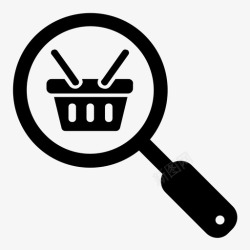 网上调查市场调查网上购物产品搜索图标高清图片