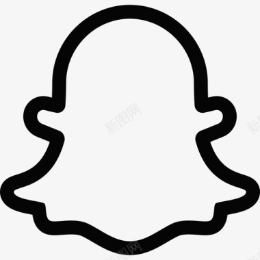 Snapchat社交媒体徽标2扁平图标图标