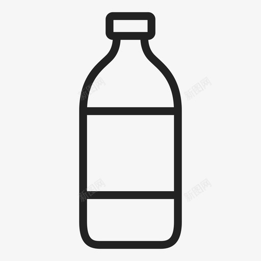 奶瓶奶牛饮料图标svg_新图网 https://ixintu.com 农场 奶牛 奶瓶 饮料